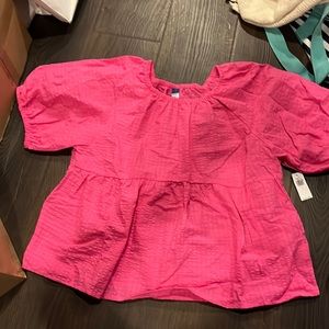 Nwt old navy got pink flowy blouse